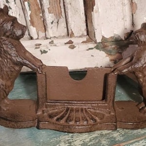 Cast Iron-Scotty Hundekartenhalter-Visitenkartenhalter-Kartenhalter-Scotty Dog-Business