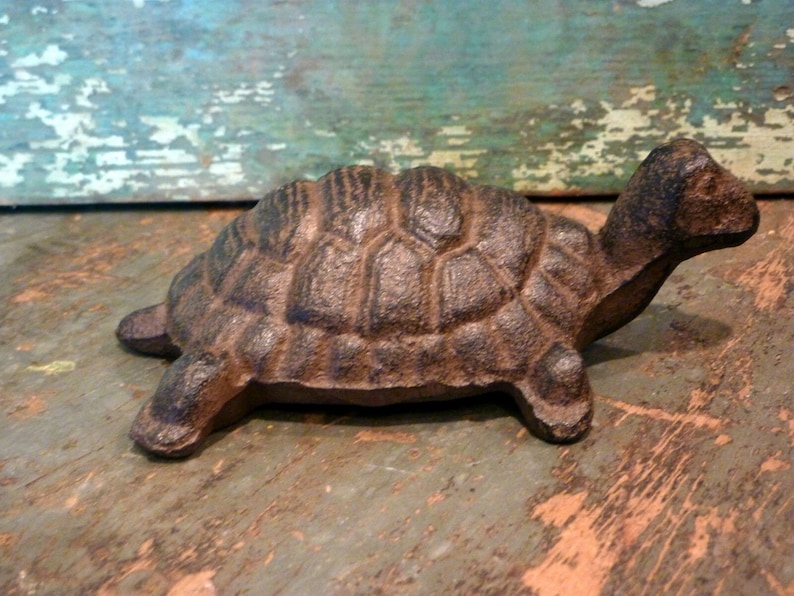 Cast Iron Brown Turtle Home Decor