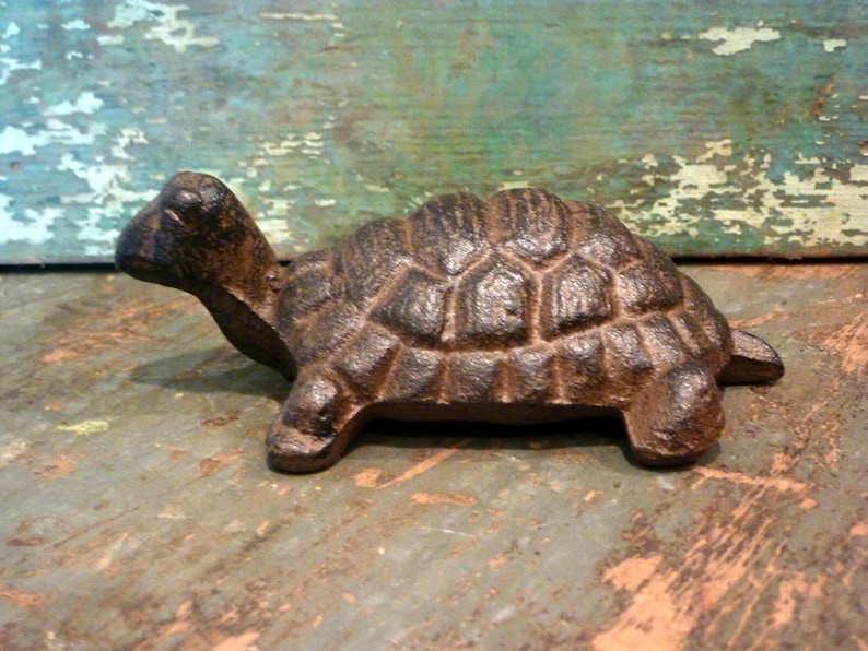 Cast Iron Brown Turtle Home Decor