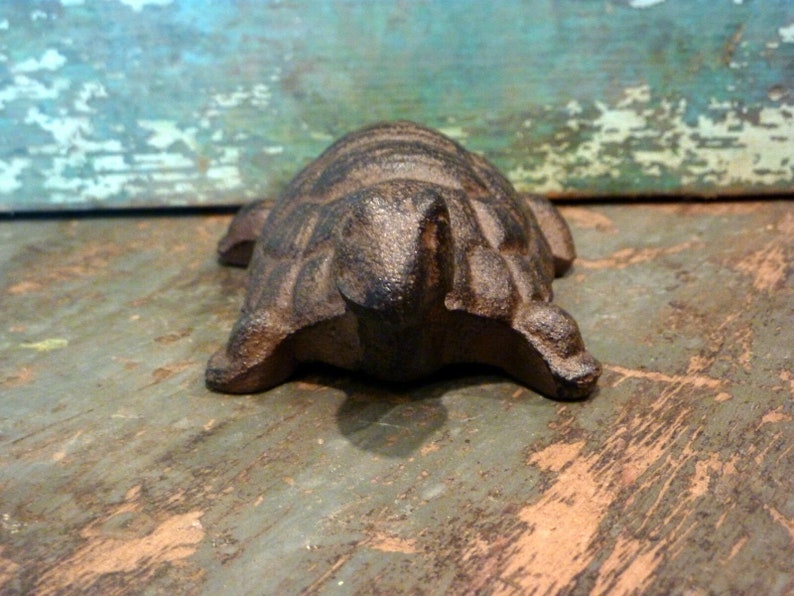 Cast Iron Brown Turtle Home Decor