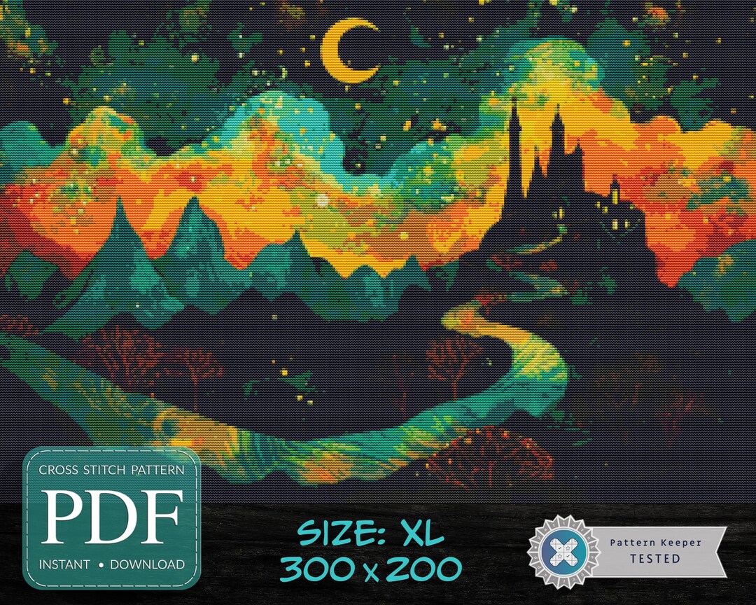 Evening Mood - Cross Stitch Charts for Instand Download - Etsy