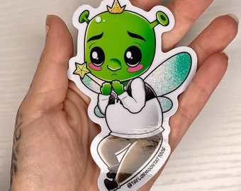 Fairy Shrek Kawaii Sticker