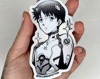 Shinji Vaporwave Sticker
