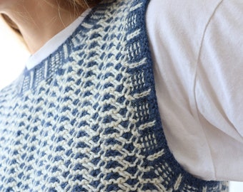 Knitting Pattern - Wave Vest - Etsy