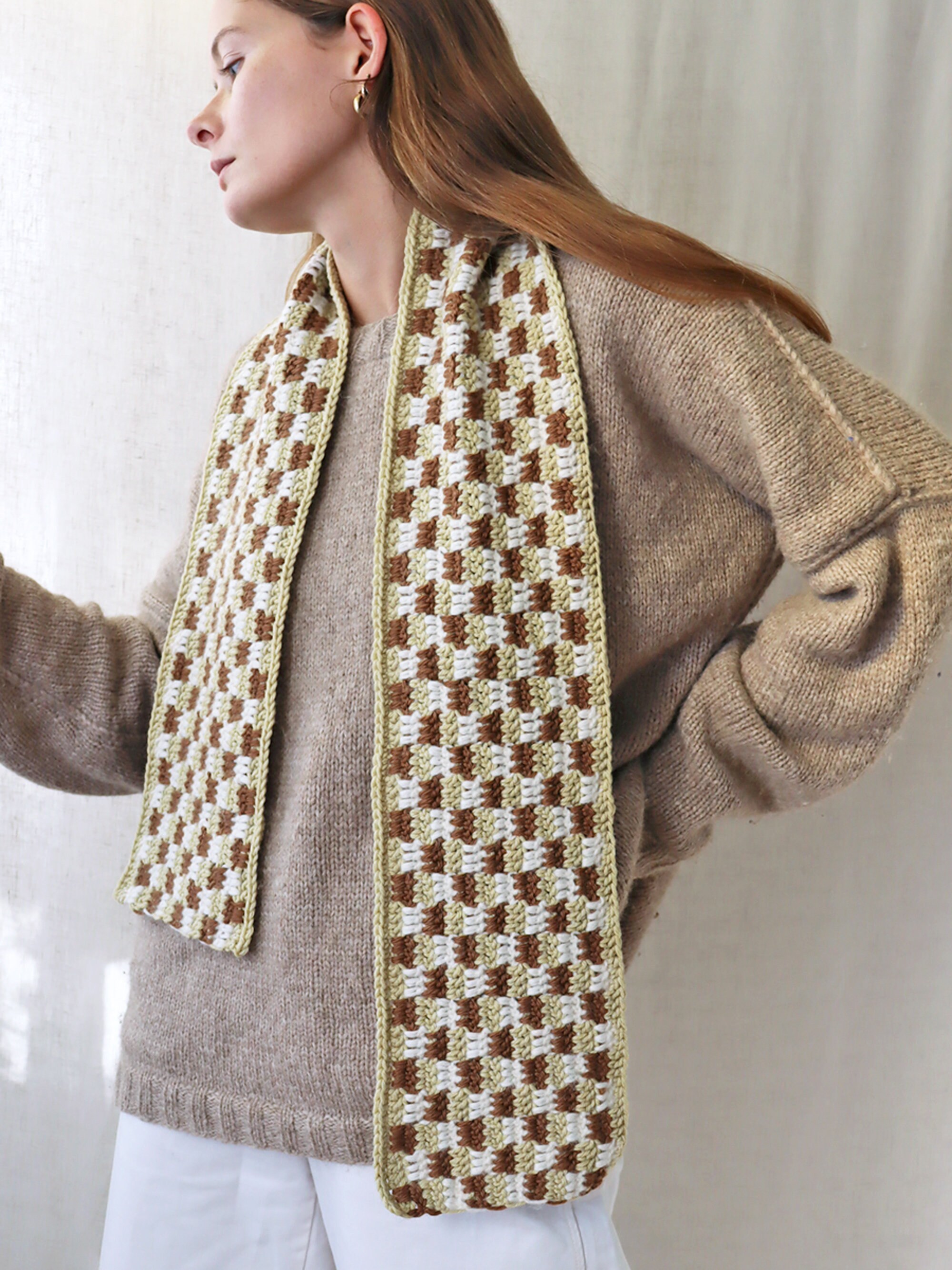 Crochet Pattern - Blok Scarf - Etsy