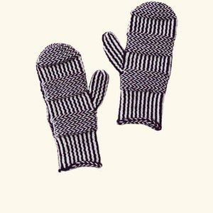 Knitting Pattern Static Mittens image 6