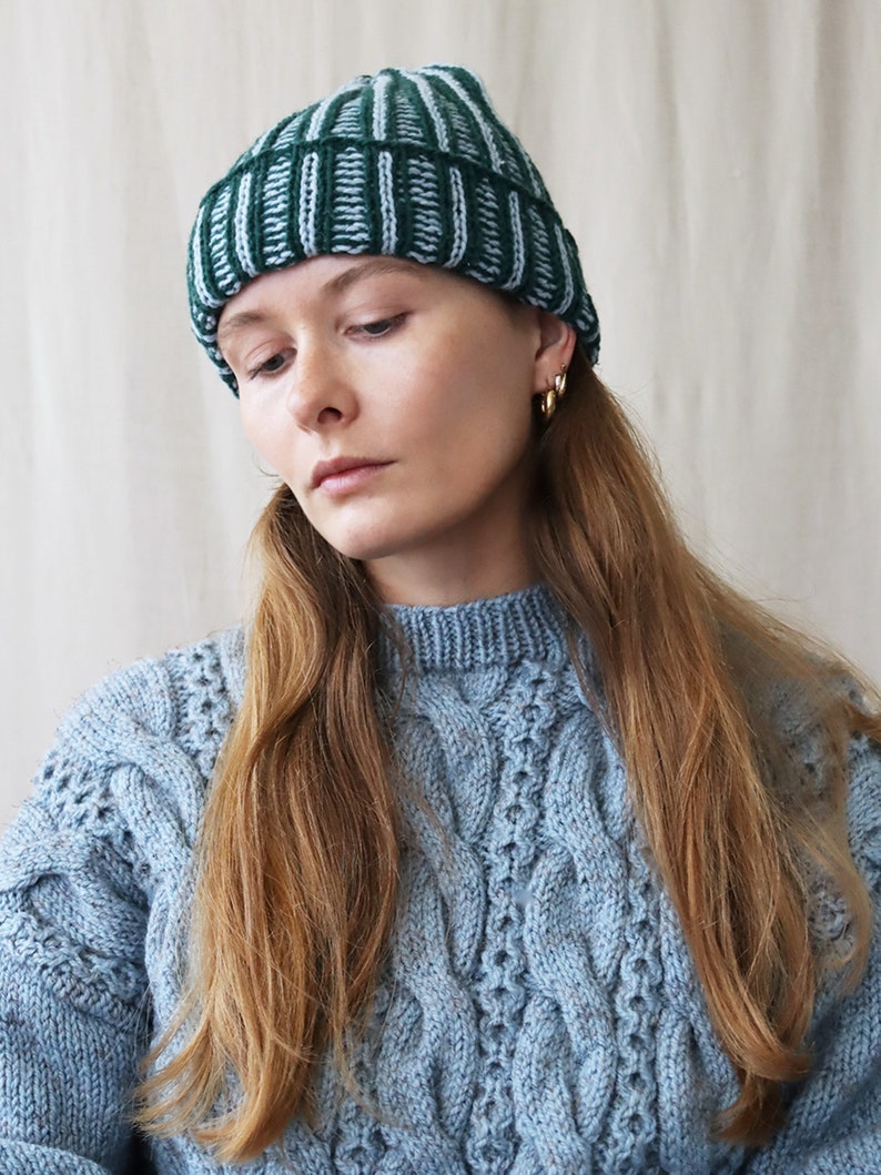 Knitting Pattern Escher Beanie image 4