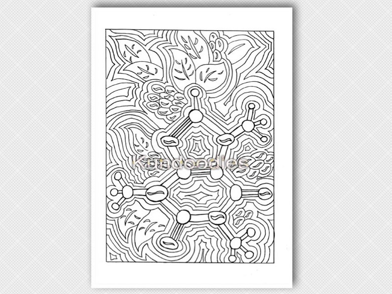 Printable Science Adult Coloring Pages. CHEMISTRY Art SCIENCE Etsy