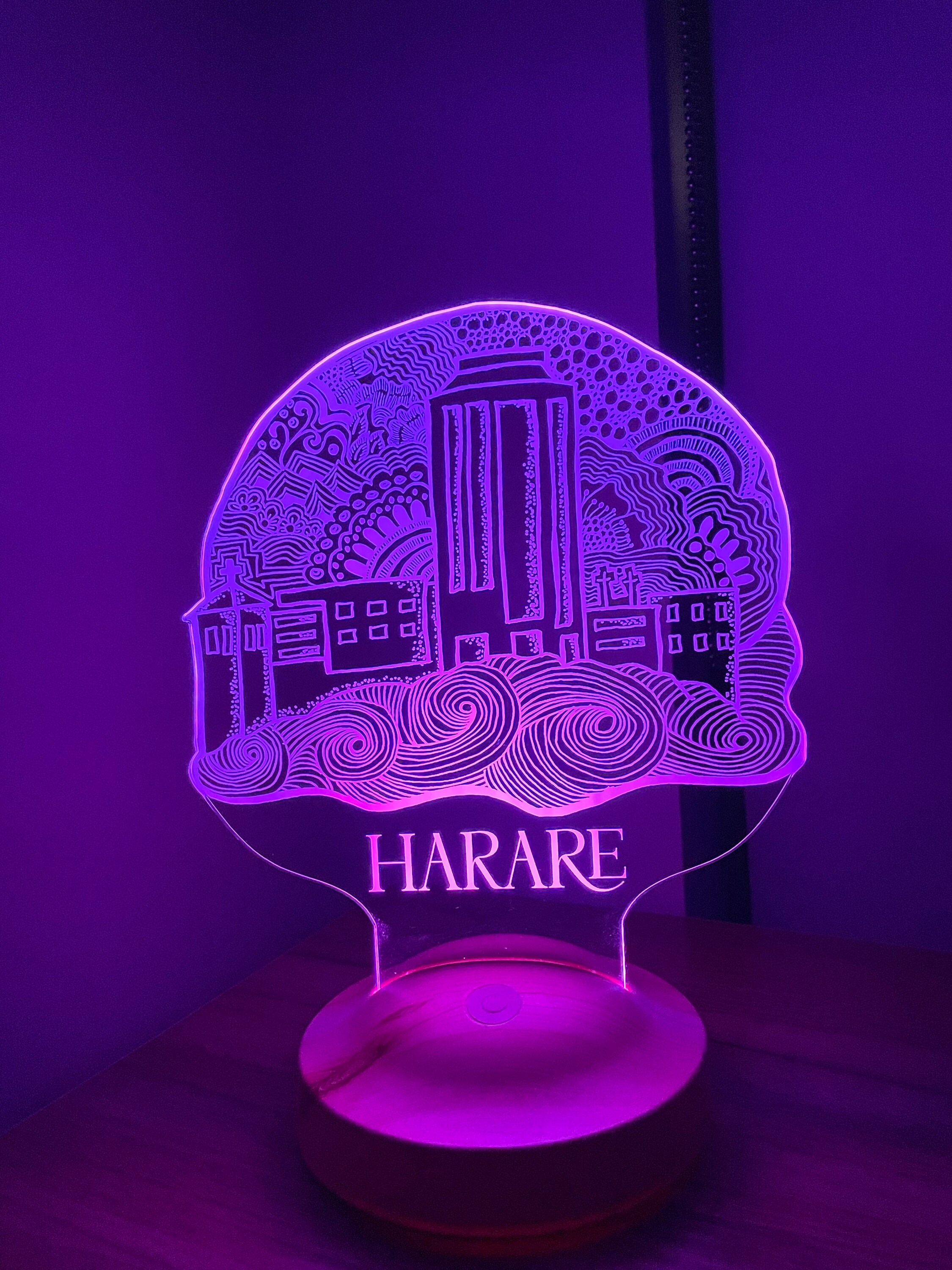 Harare Led Lamp, Wedding Gift, Anniversary Gift, Enchanted Lamp