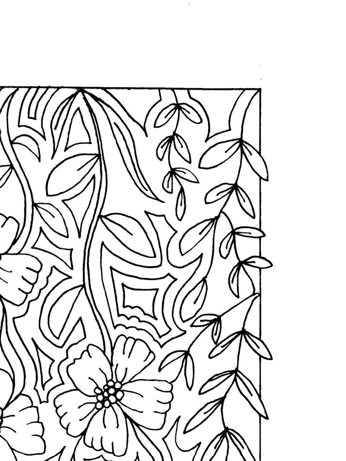 Printable Adult Coloring Page Spring Flowers Coloring Sheet | Etsy UK
