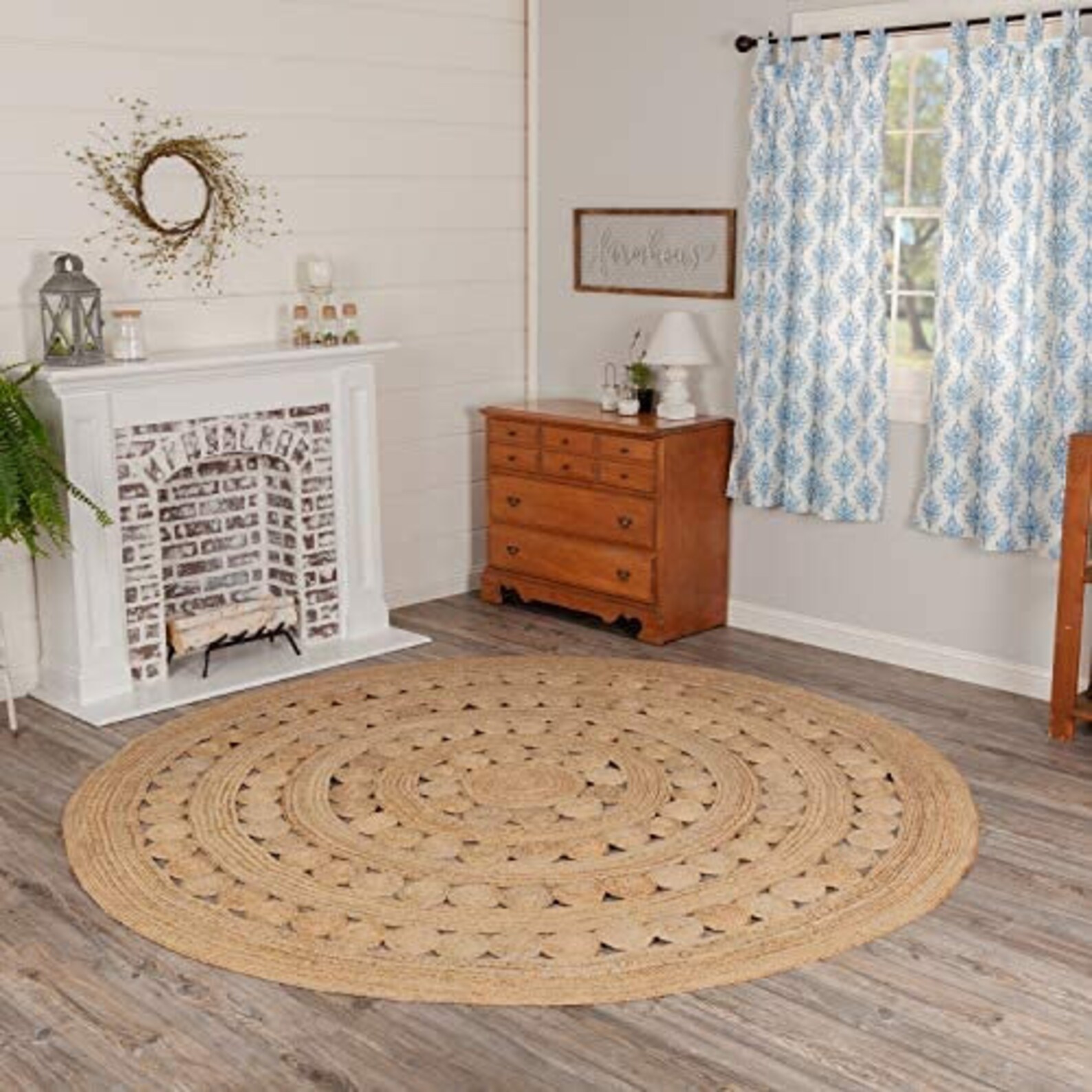 2x2 3x34x4Feet Jute Round Rug Etsy