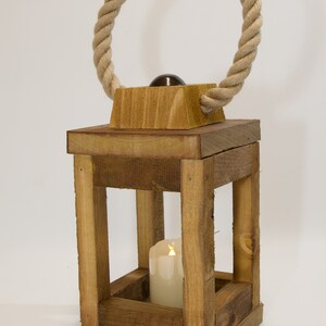 Wooden Lantern / Garden / Party light / Wedding / Decoration / Rustic Lamp imagem 5