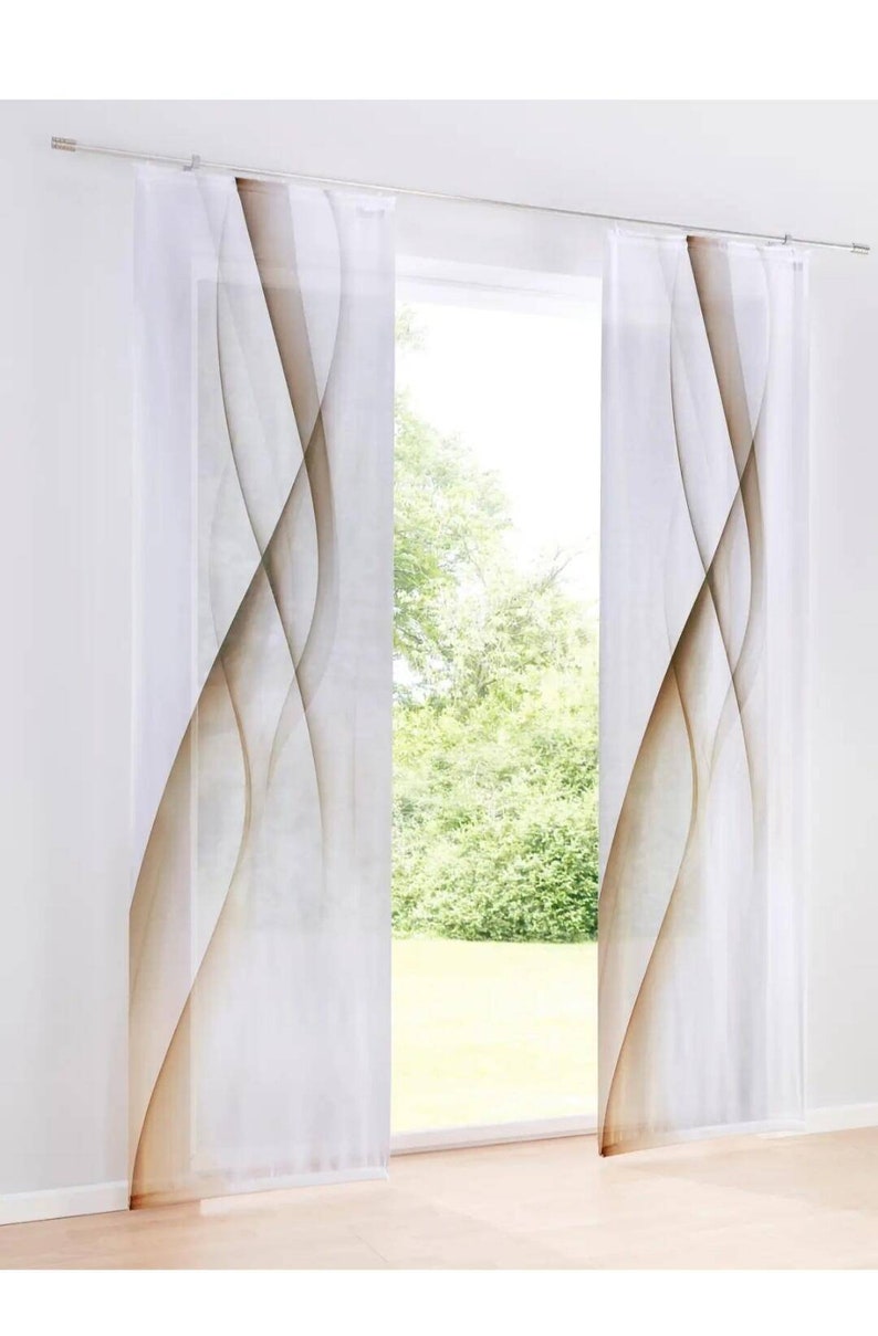 Gardinen Flächengardinen Set modern - Etsy.de