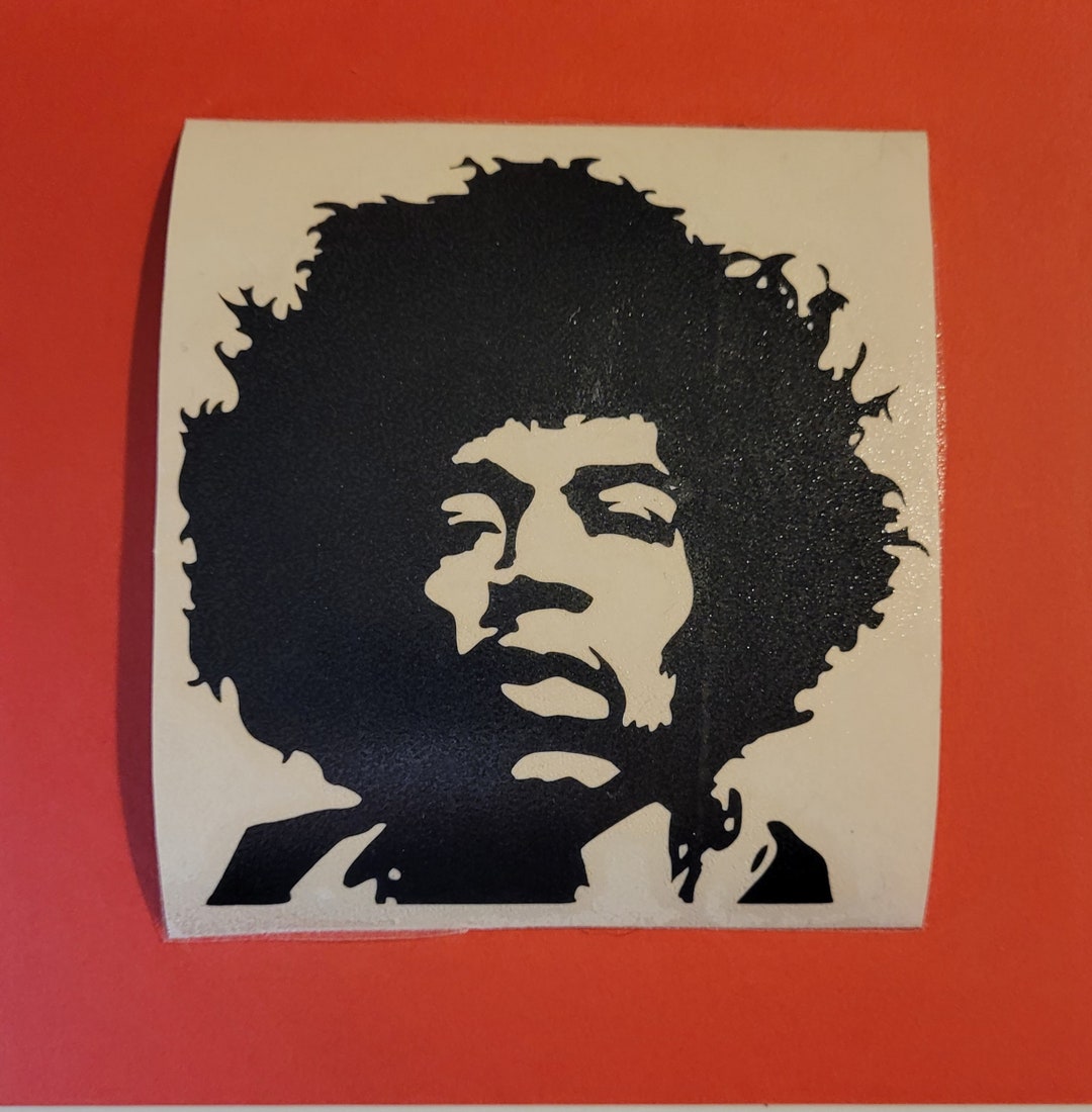Jimi Hendrix Vinyl Sticker/decal Etsy