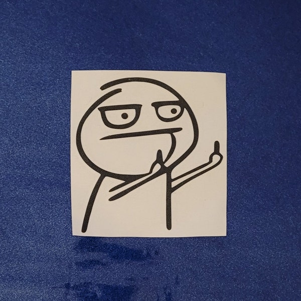 Middle Finger Decal - Etsy