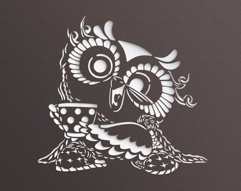 Download Owl 2 SVG Owl Cut Files cut files for cricut silhouette | Etsy