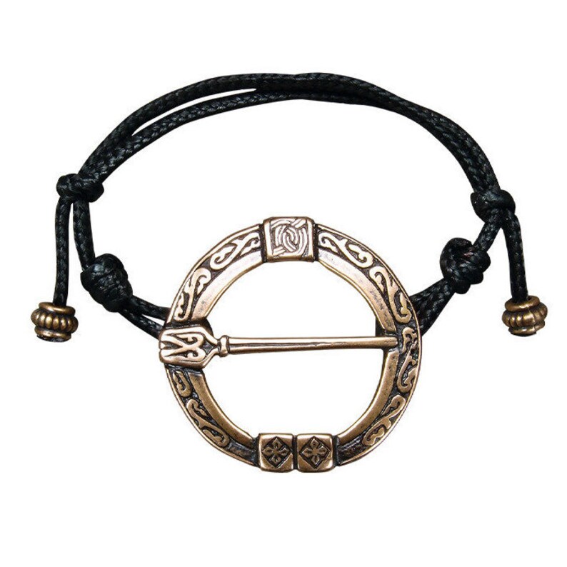 Lace bracelet \u00abGoth\u00bb made from Brass Size M D37 mm