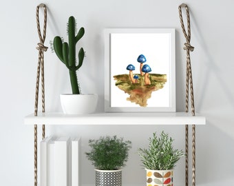 Original Mushroom Watercolor Paintings