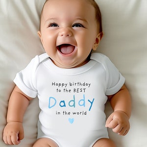 Happy birthday daddy baby grow clearance