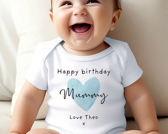 Happy Birthday Mummy Vest, Happy Birthday Mummy Baby Grow, Happy Birthday Mummy Gift, Gift for Mummy birthday, Birthday gifts for mum