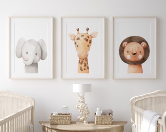 Animal Nursery Prints, Animal Nursery Wall art, Safari Nursery Decor, Animal Prints, Animal Nursery Decor, Animal Nursery Art, Nursery Decor