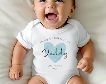 First Fathers Day Baby Grow, Baby Vest, Sleepsuit, First Fathers Day Gift, 1st Fathers Day, New Dad Gift, Fathers Day Gift, New Daddy Gift