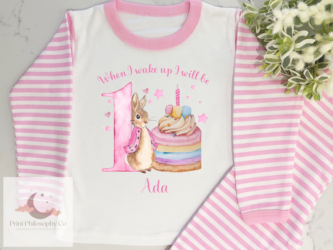 Personalised 1st Birthday Pjs, When I Wake up I Will Be 1 Pyjamas, 1st