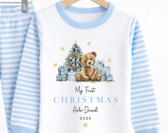 My First Christmas Pjs, My First Christmas pyjamas, First Christmas Pjs, Babys First Christmas, Christmas Pyjamas Baby, Christmas Eve pjs
