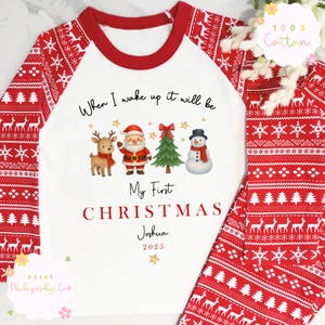 Personalised My First Christmas Pjs | First Christmas Pyjamas | Baby Christmas Sleepsuit | Christmas Eve Pjs