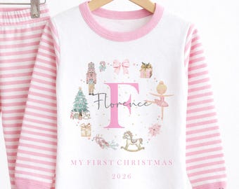 Personalised First Christmas Pjs | My First Christmas Pyjamas | Baby Christmas Sleepsuit | Babys First Christmas | Christmas Eve pjs