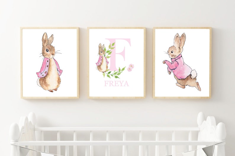 Peter Rabbit Personalised Nursery Prints Nursery Print Peter Etsy
