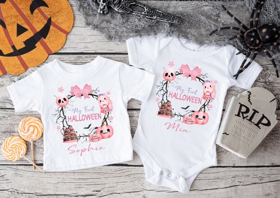 First Halloween Babygrow, Baby Vest, Sleepsuit, My 1st Halloween, My First Halloween, 1st Halloween Baby Gift, Baby's 1st Halloween Outfit