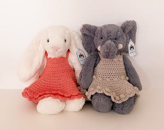 CROCHET PATTERN - Jellycat Dresses (for size Small and Medium)