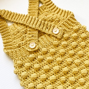 CROCHET PATTERN Bobble Romper image 3