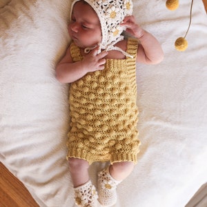 CROCHET PATTERN Bobble Romper image 6