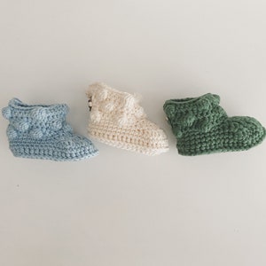 CROCHET PATTERN Bobble Booties image 5