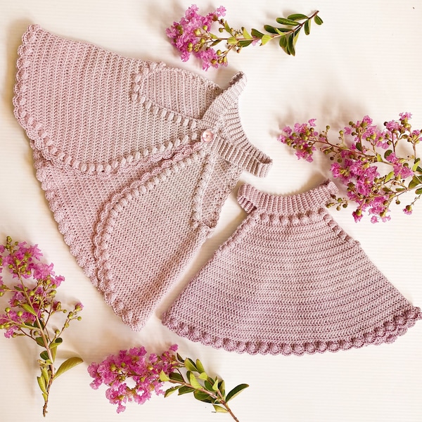 CROCHET PATTERN (for Sport/5ply yarn) - Blossom Top