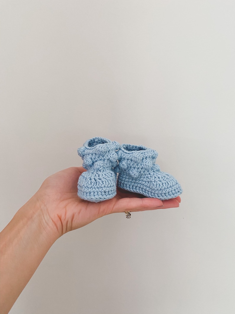 CROCHET PATTERN Bobble Booties image 4