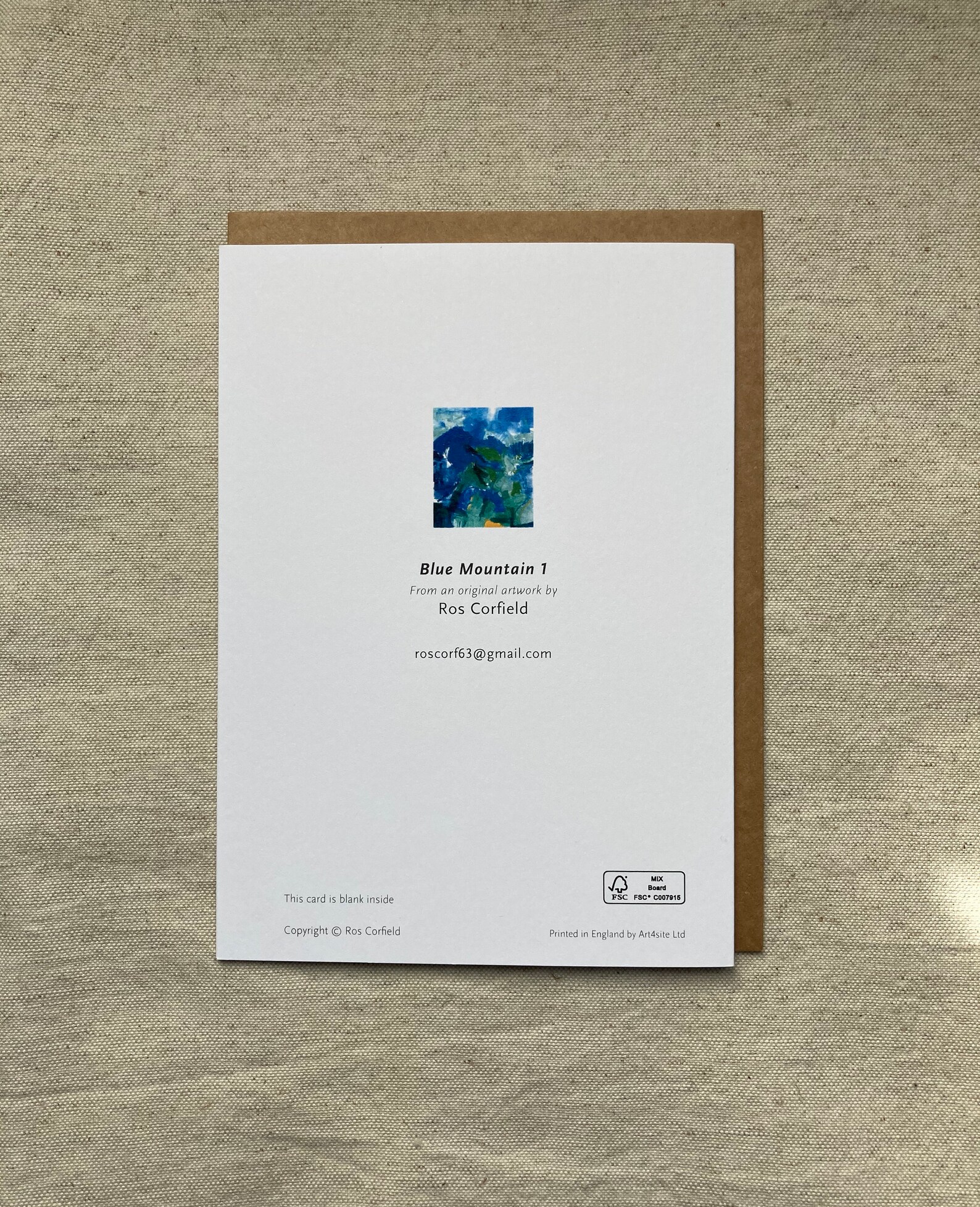 Blue Mountain Greeting Card - 4ptvuj1