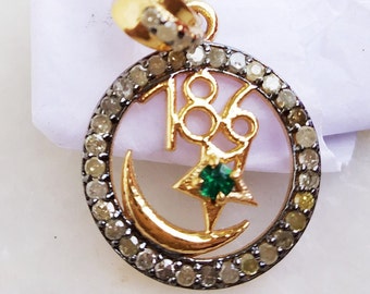 24 Mm Allah Pendant 786 Pendant Silver 