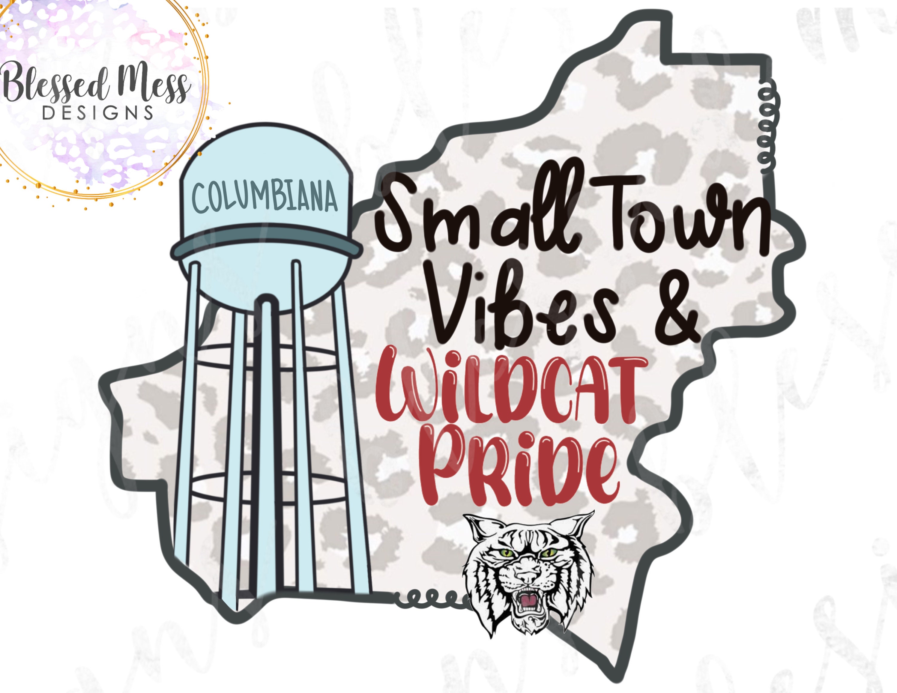 Small Town Vibes and Wildcat Pride Sublimation Digital Download Png Etsy