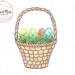 Watercolor boys Easter basket sublimation digital download PNG