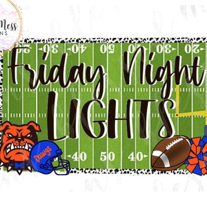 Friday Night Lights Bulldogs sublimation digital download png
