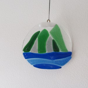 Skellig Michael Fused Glass