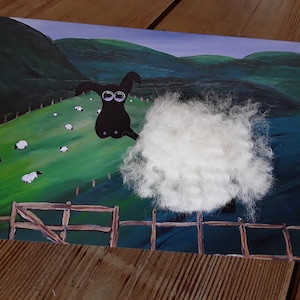 O cartão de pele de carneiro irlandês genuíno - conjunto de 3
