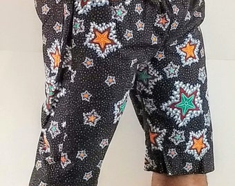 Wax Print Fabric Mens Shorts, Ankara Print Summer Shorts, Mens shorts, Mens Clothing
