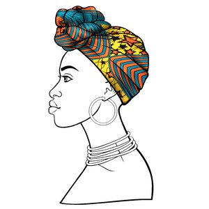 African Head Scarf, Ankara Head Wrap, Ankara Head Scarf, Wax Print Fabric Head Wrap, Head Turban