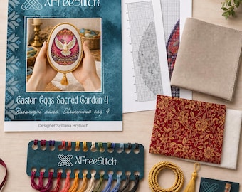 Dove Cross Stitch Kit, Christian Easter Embroidery Kit, Peace Bird Pinkeep DIY, Meaningful Craft Gift