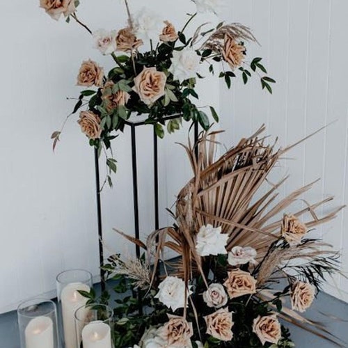 Cerceau Floral Métal Doré 50cm Milageto - Lot De 2 Pour Couronnes