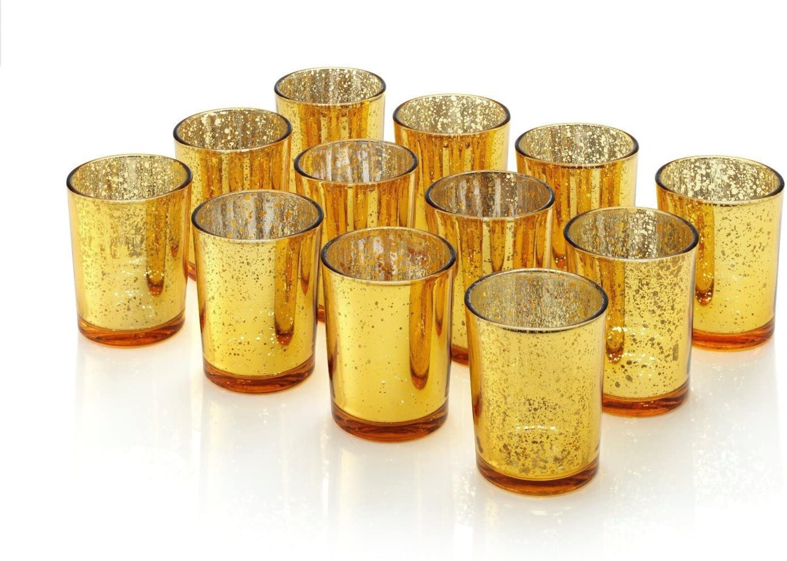 Mercury Glass Tea Light Candle Holders Votive Home Wedding Etsy UK